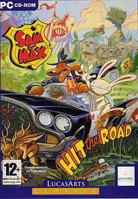 Portada de la descarga de Sam & Max: Hit the Road CD (ScummVm)