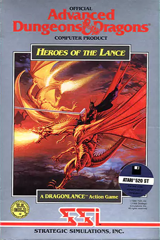 Portada de la descarga de Advanced Dungeons & Dragons: Heroes of the Lance