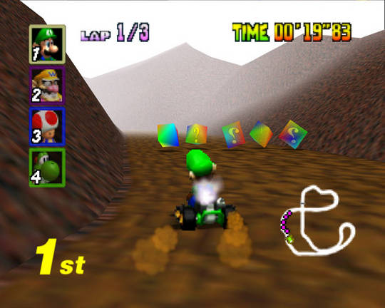 Pantallazo del juego online Mario Kart 64 (N64)