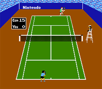 Pantallazo del juego online Tennis (NES)