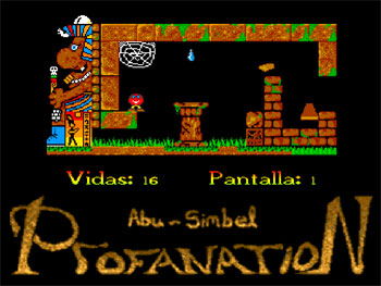 Pantallazo del juego online Abu Simbel Profanation Remake (AMIGA)