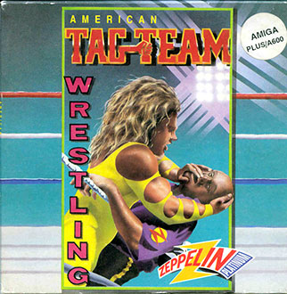 Carátula del juego American Tag-Team Wrestling (AMIGA)