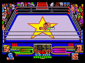 Pantallazo del juego online American Tag-Team Wrestling (AMIGA)