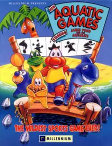 Portada de la descarga de The Aquatic Games starring James Pond and the Aquabats