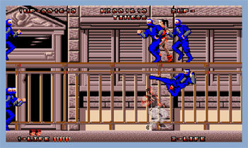 Pantallazo del juego online Bad Dudes vs Dragon Ninja (AMIGA)