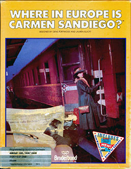 Carátula del juego Where in Europe is Carmen Sandiego? (AMIGA)