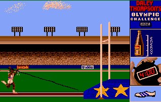 Pantallazo del juego online Daley Thompson's Olympic Challenge (AMIGA)