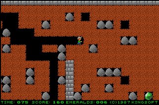 Pantallazo del juego online Emerald Mine (AMIGA)