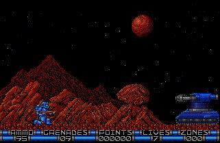 Pantallazo del juego online Exolon (AMIGA)