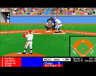 Pantallazo del juego online Hardball (AMIGA)