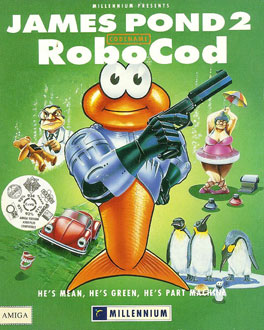 Carátula del juego James Pond 2 Codename RoboCod (AMIGA)
