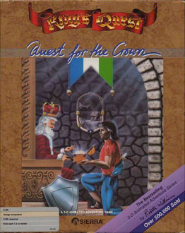 Carátula del juego King's Quest Quest For The Crown (AMIGA)