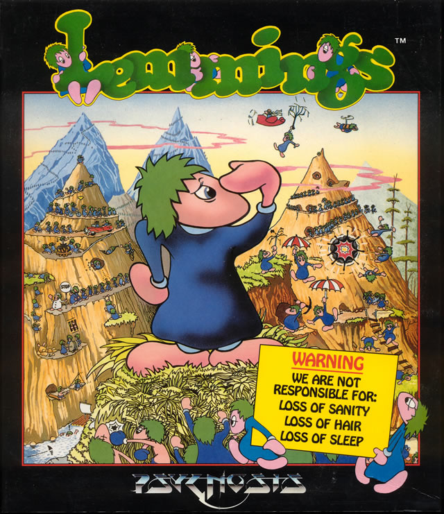 Carátula del juego Lemmings (AMIGA)