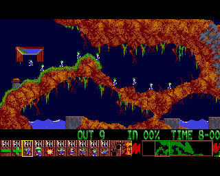 Pantallazo del juego online Lemmings (AMIGA)