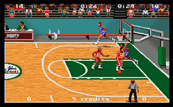 Pantallazo del juego online Magic Johnson's Basketball (AMIGA)