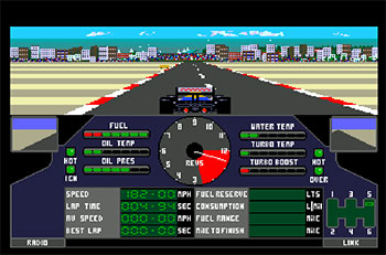 Pantallazo del juego online Nigel Mansell's Grand Prix (AMIGA)