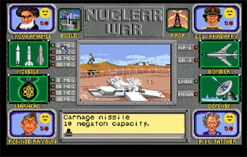 Pantallazo del juego online Nuclear War (AMIGA)