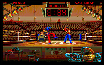 Pantallazo del juego online Panza Kick Boxing (AMIGA)