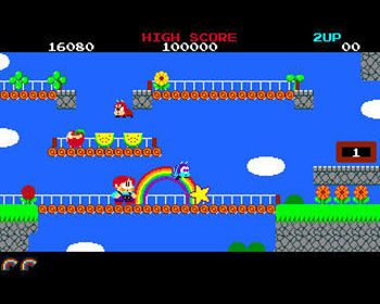 Pantallazo del juego online Rainbow Islands (AMIGA)