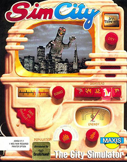 Carátula del juego SimCity (AMIGA)