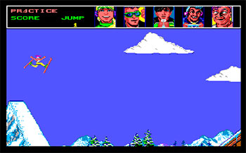 Pantallazo del juego online Ski or Die (AMIGA)