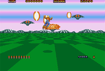 Pantallazo del juego online Space Harrier (AMIGA)