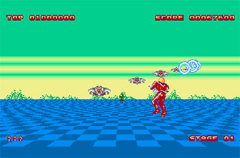 Pantallazo del juego online Space Harrier II (AMIGA)