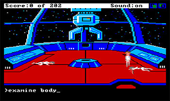 Pantallazo del juego online Space Quest Chapter I - The Sarien Encounter (AMIGA)