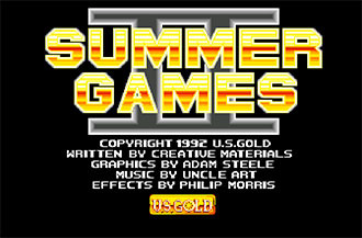 Carátula del juego Summer Games II (AMIGA)