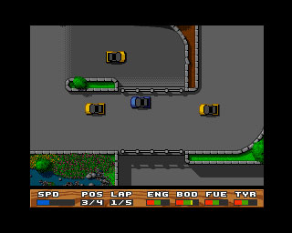 Pantallazo del juego online Super Cars (AMIGA)