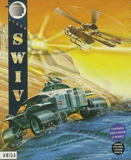 Carátula del juego SWIV (Amiga)