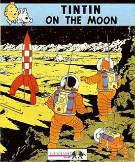 Carátula del juego Tintin on the Moon (AMIGA)