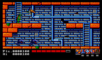 Pantallazo del juego online Teenage Mutant Hero Turtles (AMIGA)