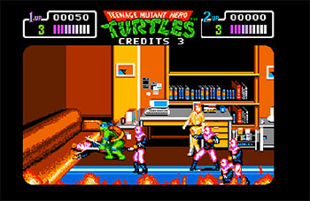 Pantallazo del juego online Teenage Mutant Hero Turtles The Coin-Op! (AMIGA)