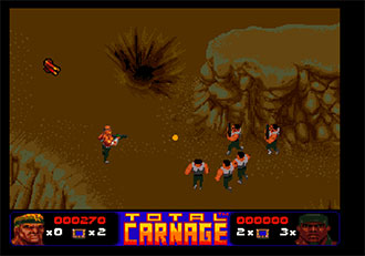 Pantallazo del juego online Total Carnage (AMIGA)