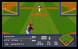 Pantallazo del juego online TV Sports Baseball (AMIGA)