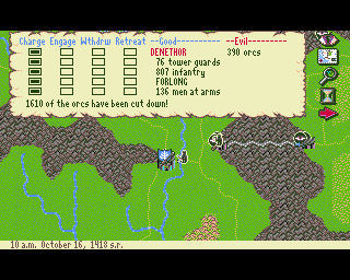 Pantallazo del juego online War In Middle Earth (AMIGA)