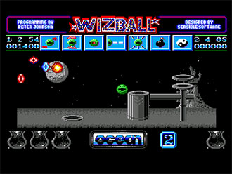 Pantallazo del juego online Wizball (AMIGA)