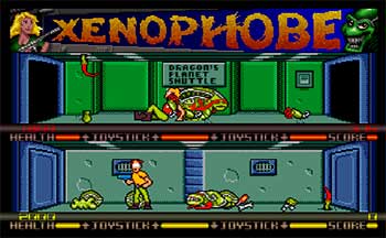 Pantallazo del juego online Xenophobe (AMIGA)