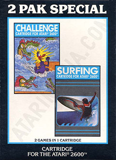 Carátula del juego 2 Pak Special Challenge & Surfing (Atari 2600)