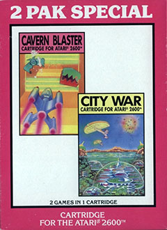 Carátula del juego 2 Pak Special Cavern Blaster & City War (Atari 2600)