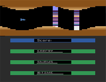 Pantallazo del juego online 2 Pak Special Cavern Blaster & City War (Atari 2600)