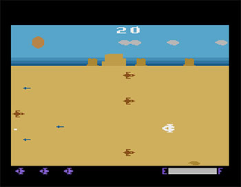 Pantallazo del juego online 2 Pak Special Planet Patrol & Wall Defender (Atari 2600)