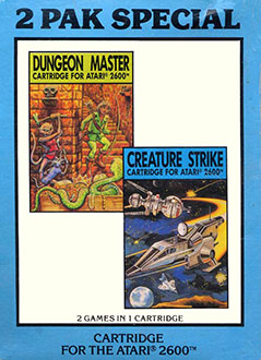 Carátula del juego 2 Pak Special Dungeon Master & Creature Strike (Atari 2600)