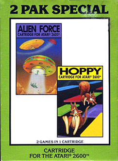 Carátula del juego 2 Pak Special Alien Force & Hoppy (Atari 2600)
