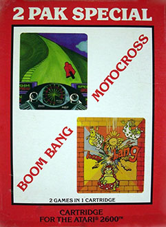 Juego online 2 Pak Special Motocross & Boom Bang (Atari 2600)