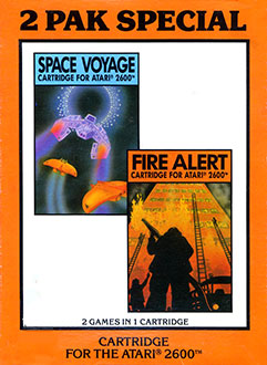 Carátula del juego 2 Pak Special Space Voyage & Fire Alert (Atari 2600)