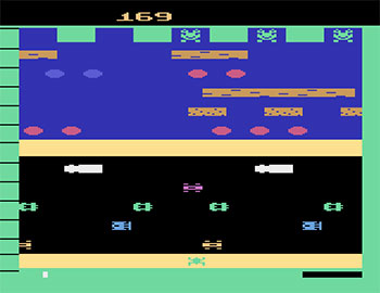 Pantallazo del juego online 2 Pak Special Star Warrior & Frogger (Atari 2600)