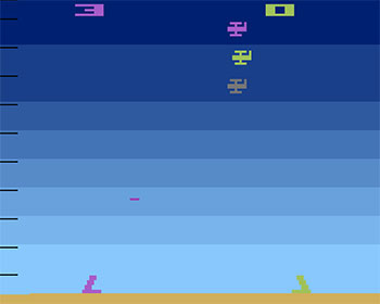 Pantallazo del juego online Air-Sea Battle (Atari 2600)