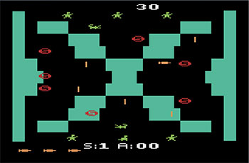 Pantallazo del juego online Alligator People (Atari 2600)